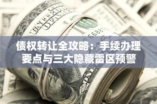 济南债权转让全攻略：手续办理要点与三大隐藏雷区预警
